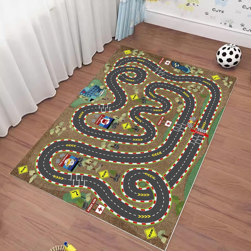 39 59 inches) Kids Rug Car Rugs for Kids Toy Cars Play Mat City Life Road Rug for Cars Fun City Map for Carpet