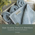 Set 6 10 10 100% Loran Sky Blue Washcloths of Soft Facial Cloths x Viscose Derived from Bamboo Spa-Like Feel Silky Face