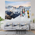 Shrahala Snow Tapestry, Large Wall Hanging for Bedroom or Living Room, Snowboard Theme (59.1 x 82.7)