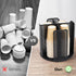 Rotatable Cup and Lid Organizer with 4 Compartments, Coffee Cup Dispenser for Countertop, Bathroom, Kitchen, Coffee