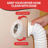 Dryer Dock Dryer Vent, 6" for 4" Tubes, White