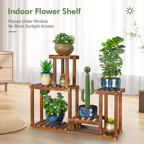 5 2 1 Plant Stand for multiple Plants Stands Indoor Outdoor Flower Pot Stand Tiers Flower Shelf Rack Plants Stands