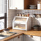 STDDRE Bread Box for Kitchen Countertop Bin Double Layer Bread Box Storage