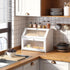 STDDRE Bread Box for Kitchen Countertop Bin Double Layer Bread Box Storage
