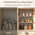 Set 2 12.6''W 44 LBS Counter Countertop of Cabinet Organizers Load Capacity Heavy Duty Kitchen Pantry Shelves Storage