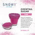 Rimmer Rimming 16oz Snowy River Pink, Cocktail & Margarita Sugar - Vibrant Color Glass Sugar with Medium Crystal