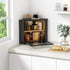 Goozii Countertop, Counter, Corner Bread Box for Kitchen Black Bread Storage Container for Homemade Bread, Two Layer