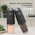 Set 591 (100ml) Electric Salt and Pepper Grinder Gravity Tilt-to-Grind, USB-C Rechargeable, Adjustable Ceramic Burr