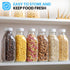 2 Pack 32 OZ 2 2 2 Glass Milk Bottles with Pour Spout Lids & Nut Milk Bags & Airtight Caps, Reusable Glass Bottles