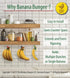 Banana Bungee The Original Banana Hanger, Under Cabinet Banana Hook & Holder Stand Alternative, Made in USA