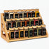 Nurtopia Bamboo Spice Rack - 3 Tier Spices Rack Kitchen Cabinet Organizer for