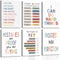 6Pcs Educational Growth Mindset Canvas Wall Art Kids Mental Health Therapy Paintings
