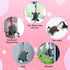 Cute Opossum Crochet Car Mirror Hanging Accessories, Handmade Knitted Screaming Possum Pendant for Car Decor
