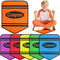 AKAIXI 6pcs Crayon Carpet Seats for Classroom 14X17 Inch Colorful Floor Mat Small