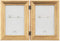 Lawrence Frames 4x6 Hinged Double Sutter Picture Frame, Burnished Gold