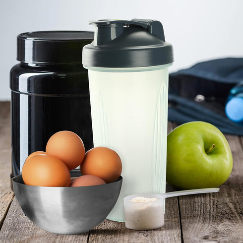 Mr. Pen Shaker Bottles for Protein Mixes, 28 oz, 2 Pack, Red and Blue, Protein Shaker Bottle with Wire Whisk Ball