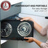 OVENTE Electric Countertop Double Burner, 1700W Cooktop with Stainless Steel Coil Hot Plates, Black