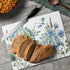 CounterArt Bohemian Blue 3mm Tempered Glass Cutting Board, 10” x 8”, Heat Tolerant, Dishwasher Safe, USA Made