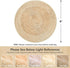 4ft /48 inch/122 cm Asrug Faux Jute Round Rug Area Rug Washable Non-Slip Circle Rug Soft Touch Circle Rugs Round