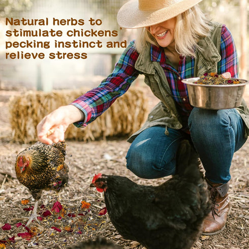 Ryonwise 1Pound Chicken Nesting Herbs Nesting Herbs for Coop of Mixture for Nesting Boxes, Chicken Bedding for Coop