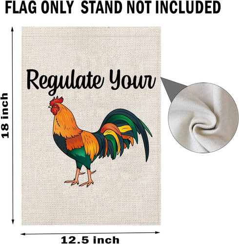 Women's Rights Garden Flag, Regulate Your Cock Porch Flag, Abortion Right Feminist Decor