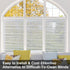 Coavas Window Privacy Film: Frosted Glass Decorative Window Clings, Opaque Static Cling, Heat Insulation, Sun Blocking