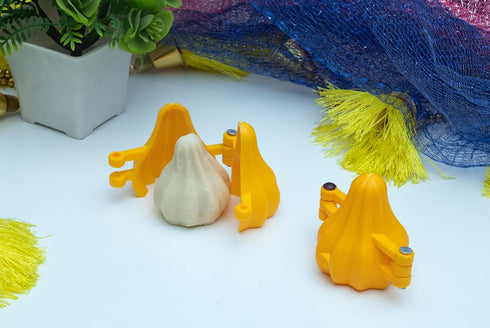 Ganpati Modak Mould/Modak Maker Set of 2, Plastic Chocolate Cake Mould