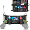 Collapsible Wagon Side Pocket with Reflective Strip, Folding Wagon Cart Storage Bag