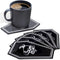 GOTHELIA 5 Piece Set Cobra Skull Head Coffin Shaped Coasters by - Coffee