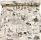 Self-Adhesive Vintage Newspaper Drawer Shelf Liner, 17.7x117 Inches, for Kitchen Bathroom Cabinets and Crafts