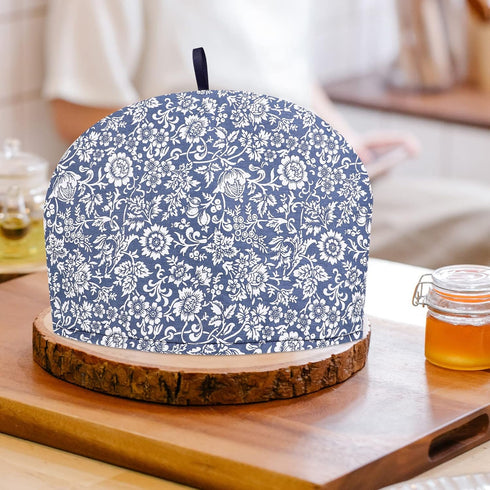 Operitacx Tea Cozy, Anti-Scald Cotton Vintage Floral Insulated Teapot Cover for Home Kitchen Hotel Restaurant