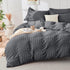Sets 7 Set HYMOKEGE Full Size Comforter Seersucker Pieces, All Season Luxury Bed in a Bag for Bedroom, Bedding