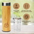 LeafLife 17oz Premium Bamboo Tea Bottle - Insulated Tea Infuser Bottle - Loose Tea Gifts & Accessories