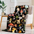 Knerova Cozy 40"x50" Mushroom Blanket - Ultra Soft Mushroom Throw Blanket, Super Fuzzy Plush Fleece Warm Stuffed Animal