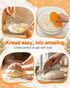 AIZMOZIA Complete Sourdough Starter Kit With Woven Proofing Basket, Sour dough Starter jar, Sourdough Bread Baking