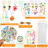 206 4 4 Inch Set HyDren Pcs Paint Party Favors Bulk x Canvas Easel and Watercolor Paint Palette Brush Stickers Puffy