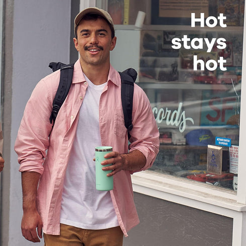 20 Oz Hydro Flask Travel Coffee Cup Insulated Stainless Steel, Non-Spill, Leak Proof To-Go Tumbler Oat Tan