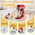 4.5/5QT 6QT Frozen 2 Ice Cream Maker Attachment for KitchenAid & Mixers, Ice Cream & Sorbet Gelato Maker