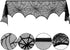 Blulu 2 Pieces Spiderweb Fireplace Mantle Scarf, Lace Halloween Decoration Cover for Home Party Supply (Black, 18 by 96