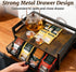 NANXITU 8 Countertop Tea Holder Organizer,Wood Tea Box Organizer Storage Box,Tea Caddy for Tea Bags Organizer