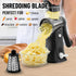 Zulay Rotary Cheese Grater, 5 Blade Cheese Shredder - Manual Hand Crank Cheese Grater with Reinforced Suction & 5