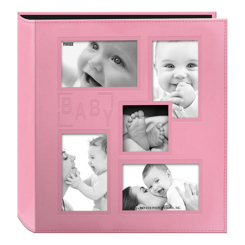 Pioneer Photo Albums Pink Photo Album, 5COL-240B