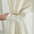 HLC.ME 2 Piece Semi Sheer Voile Window Curtain Grommet Panels, 54" W x 95" L, Beige