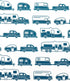 Camco Life is Better at The Campsite Queen-Size Bed Sheets Set, Blue RV Print (53298) Includes Fitted, Flat Sheet,