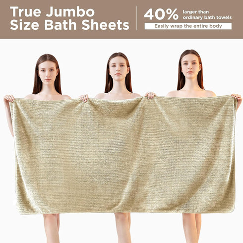 Lunoku 8 Set, 2 2 4 Oversized Bath Towels Piece Towel Extra Large Bath Sheets, Hand, Washcloths, Luxury Soft Super