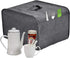 Toaster Cover, Grey 4 Slice with 2 Pockets, Holds Jam Spreader Knife & Toaster Tongs, Dust and Fingerprint Protection