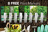 8 Packets Gardeners Basics, Leafy Garden Greens Seeds for Planting Individual - Arugula, Collards, Spinach, Swiss