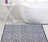 Ramanta Home 100% Cotton Diamond Rug, 21x34 Hand Woven Reversible Washable Rug - Navy, for Bathroom, Entry, Living Room