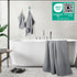 430 Set, 6 POLYTE GSM Microfiber Quick Dry Lint Free Oversize Bath Towel Piece (Waffle Weave)