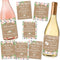Hadley Designs Pregnancy Announcement Gifts, Funny Wine Bottle Labels for Parents to Grandparents, 8 Set